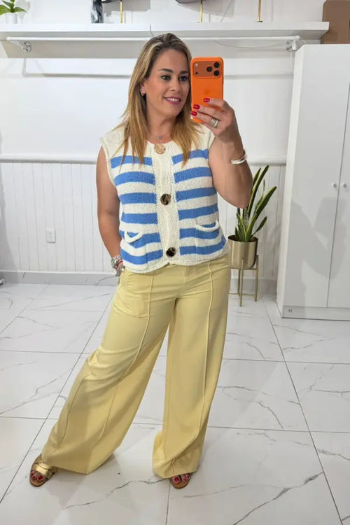 CHALECO STRIPE BLUE