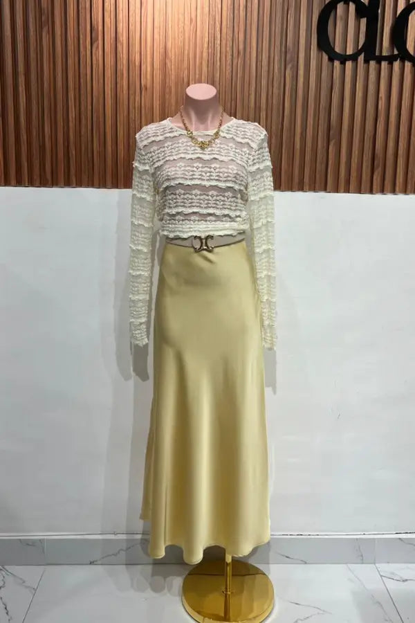 BLUSA MESH IVORY