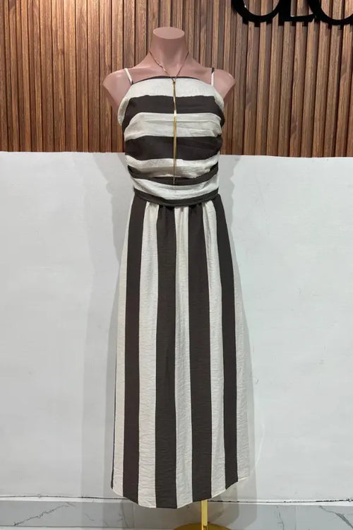 CONJUNTO FALDA STRIPE