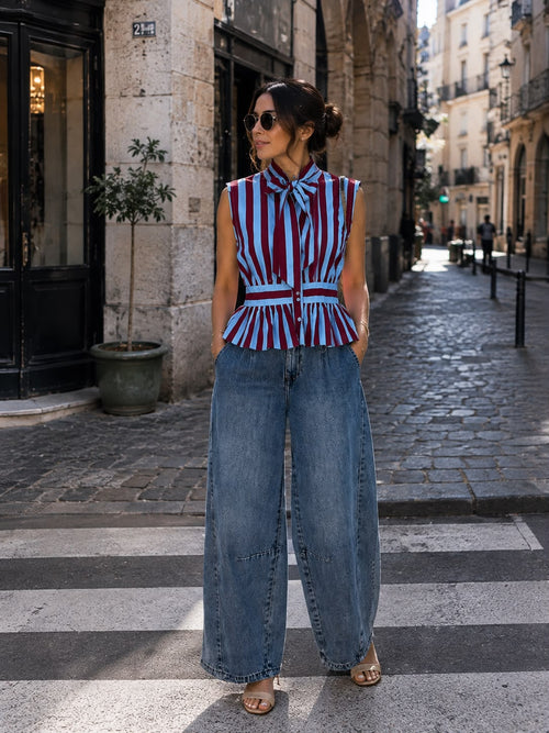 BLUSA STRIPE BLUE
