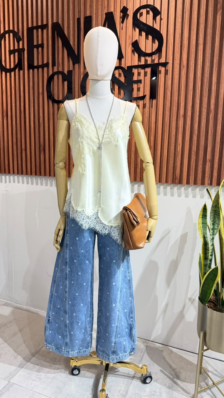 BLUSA BUTTER YELLOW LACE