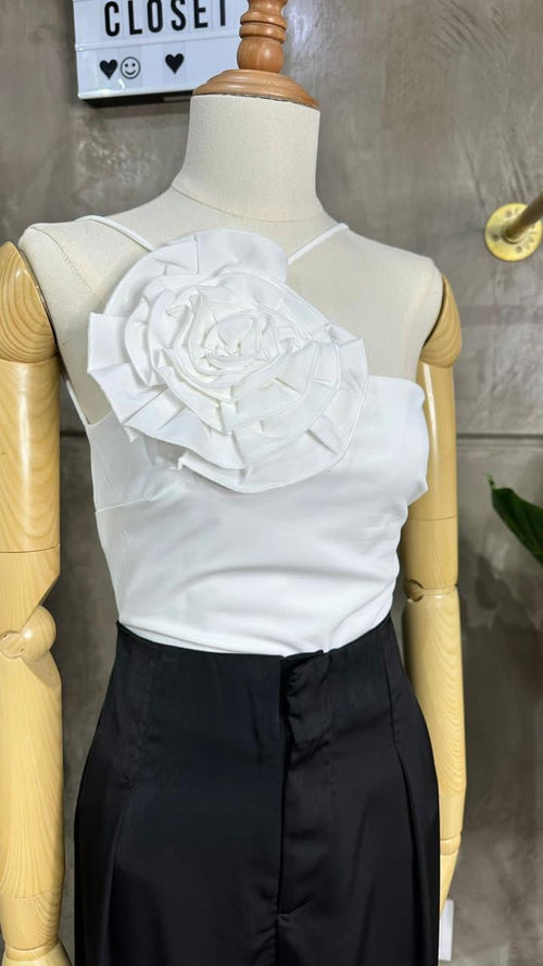 BODYSUIT FLOR WHITE