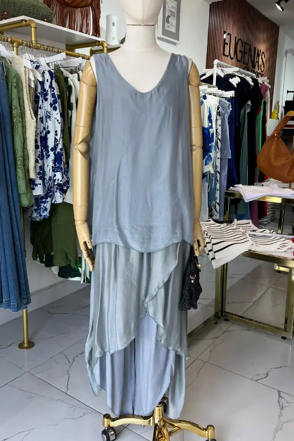 BLUSA SEDA GREY