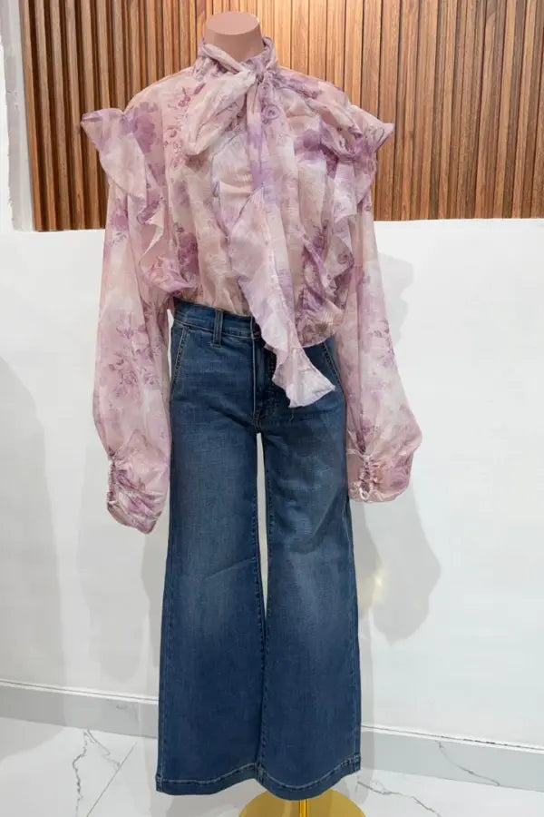BLUSA RUFFLE LILAC