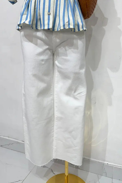 JEANS WIDE LEG BLANCO
