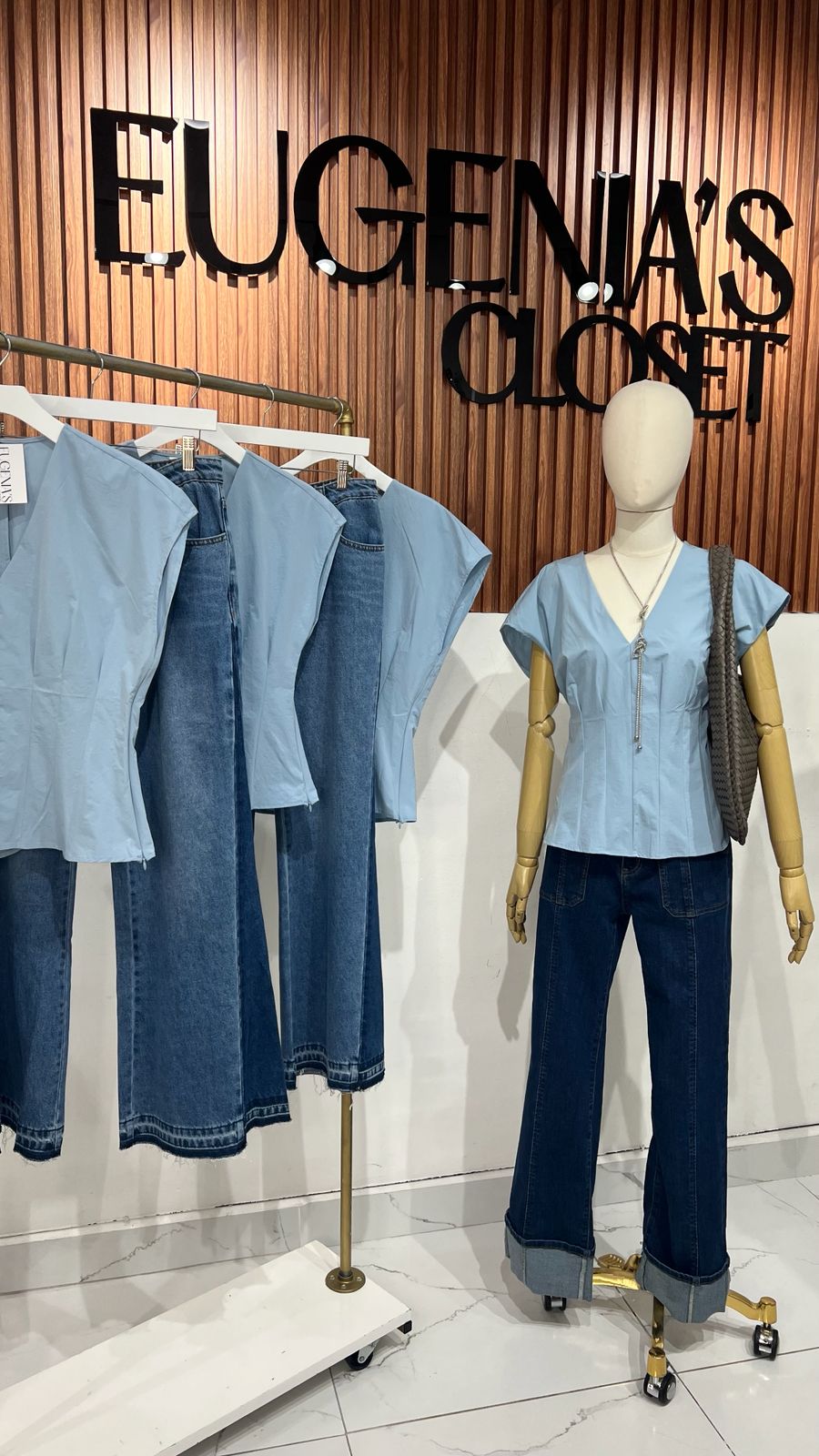 BLUSA SICILIA BABY BLUE