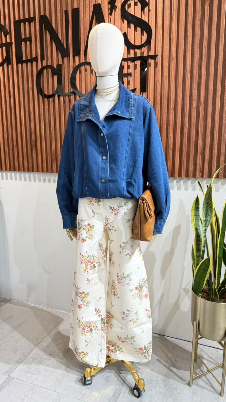 DENIM BOMBER JACKET