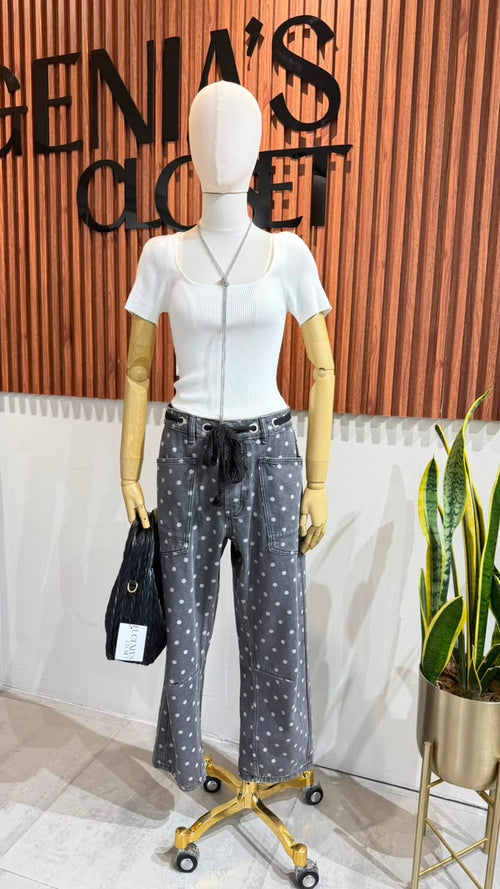 JEANS DENIM DOTS