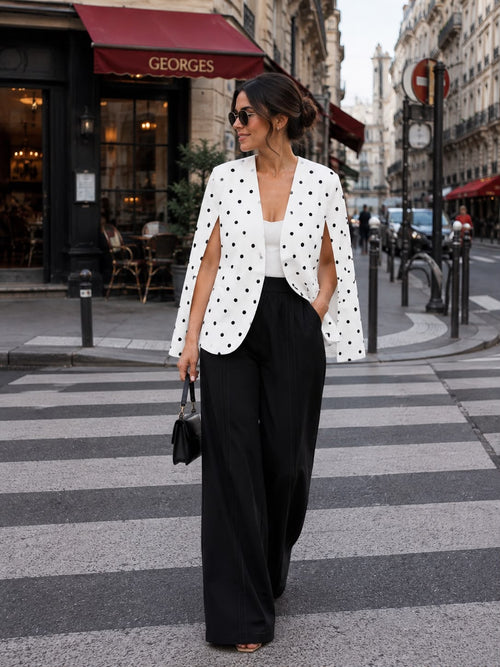 BLAZER CAPE DOTS