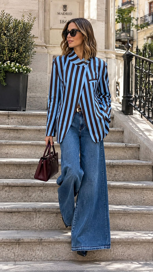 BLAZER STRIPE BLUE