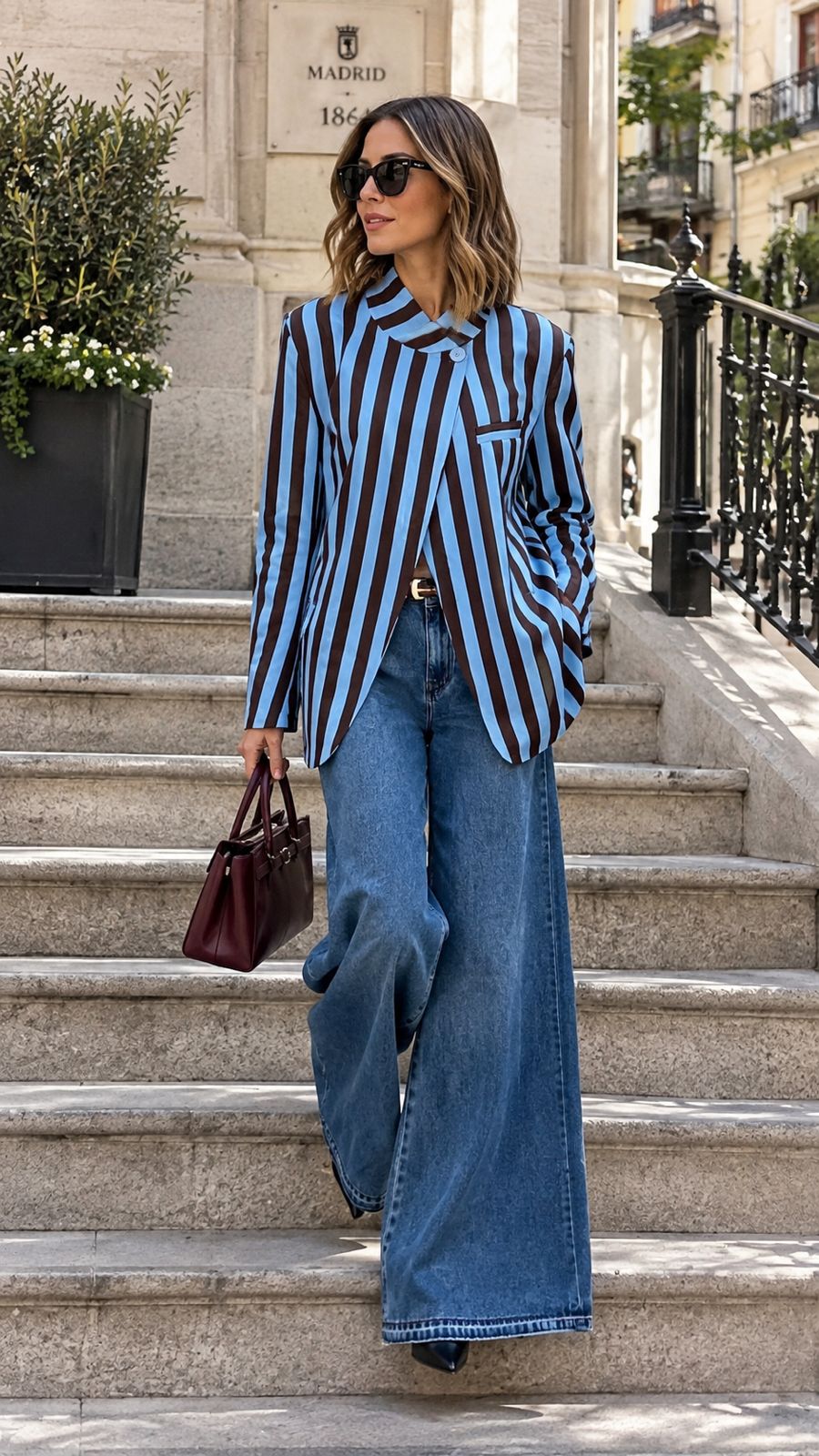 BLAZER STRIPE BLUE