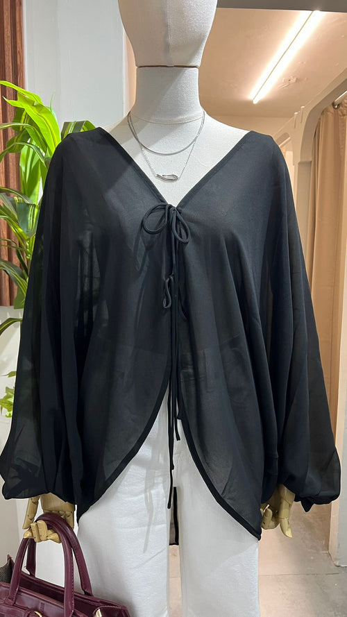 BLUSA SHIFON BLACK