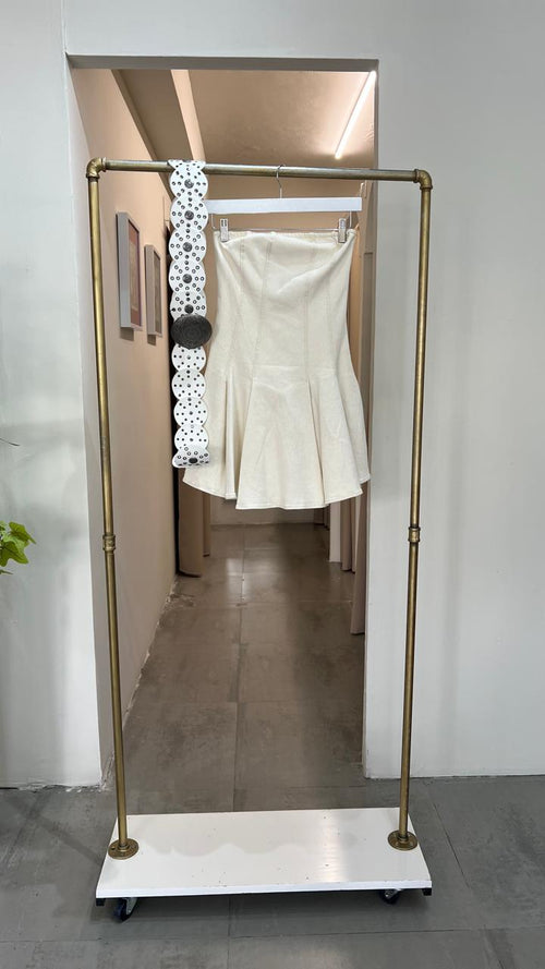 VESTIDO DENIM IVORY
