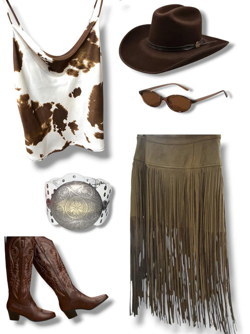 BLUSA TIRANTES BROWN PRINT