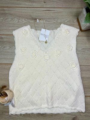 BLUSA TEJIDA FLOR
