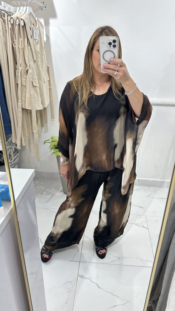 BLUSA SEDA BROWN - Imagen 4