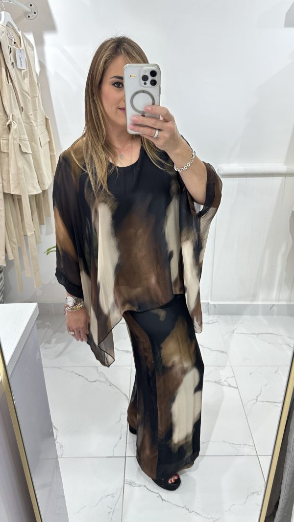 BLUSA SEDA BROWN - Imagen 2