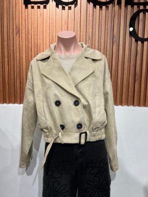 JACKET SUEDE BEIGE