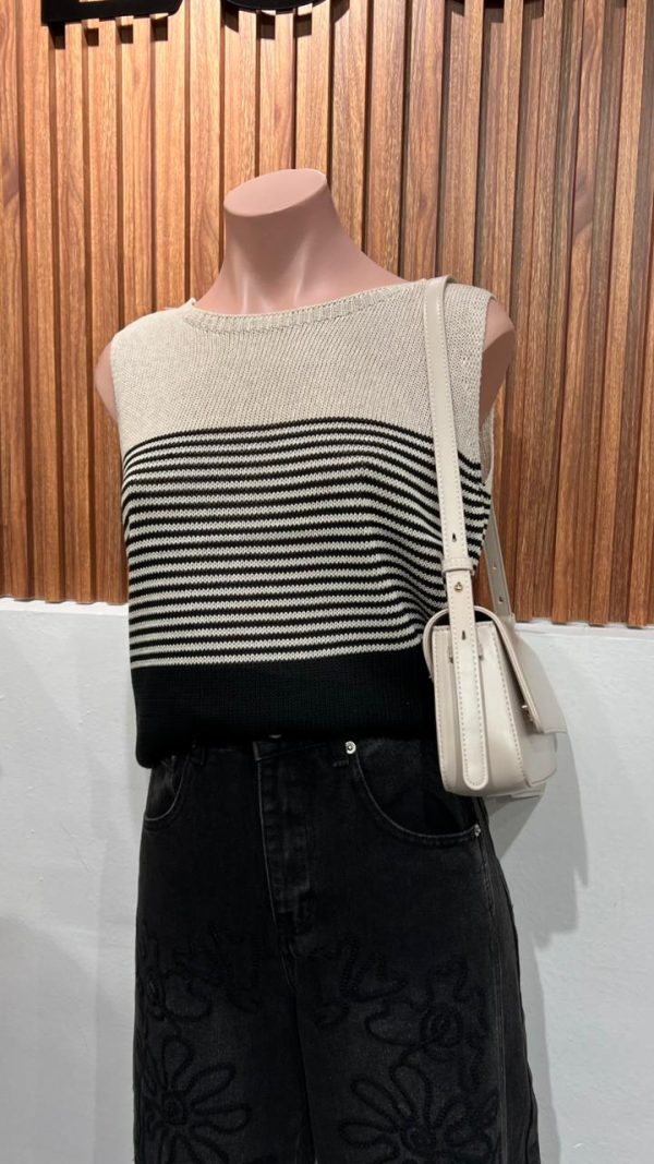 BLUSA TEJIDA NATURAL BLACK