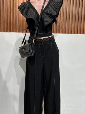 SET NEGRO COSTURAS