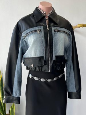 CHAMARRA VINIPIEL DENIM