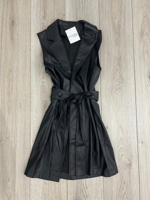 CHALECO NEGRO VINIPIEL