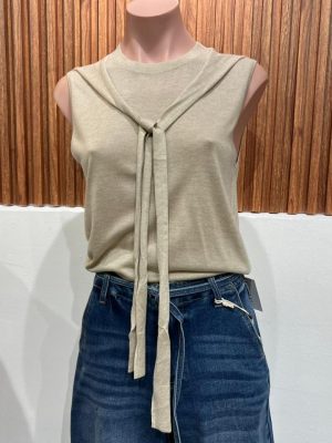 BLUSA CUELLO BEIGE