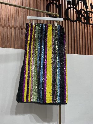 FALDA SEQUIN MULTICOLOR