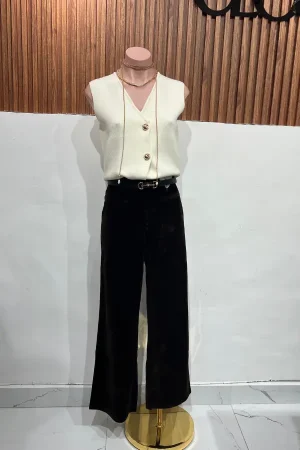 BLUSA MANGA PUNTO IVORY