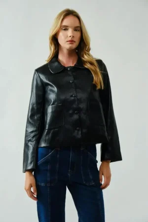 JACKET VINIPIEL BLACK