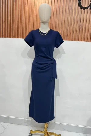 VESTIDO NUDO NAVY
