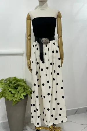 VESTIDO STRAPLE DOTS
