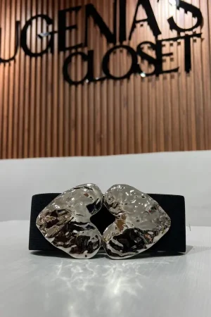 CINTURON CORAZON PLATA