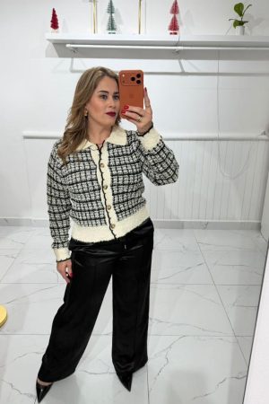 CARDIGAN TWEED CREAM