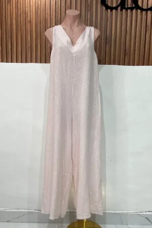 JUMPSUIT LINO PALO DE ROSA