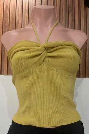 CROP HALTER BUTTER