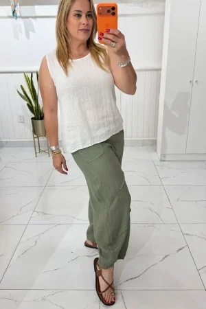 PANTALON BARREL LINO MILITAR