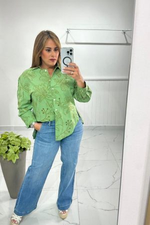 BLUSA CROCHET GREEN