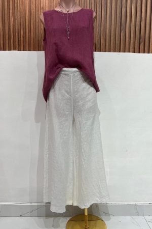 PANTALON LINO BLANCO