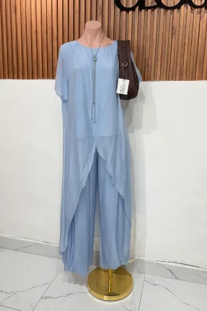 PANTALON SEDA SKY BLUE