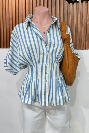 BLUSA STRIPE BLUE