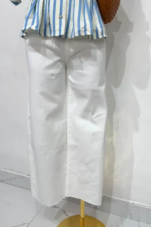 JEANS WIDE LEG BLANCO