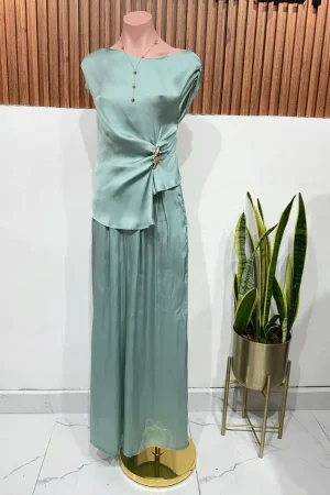 CONJUNTO SATEN DETAIL MINT