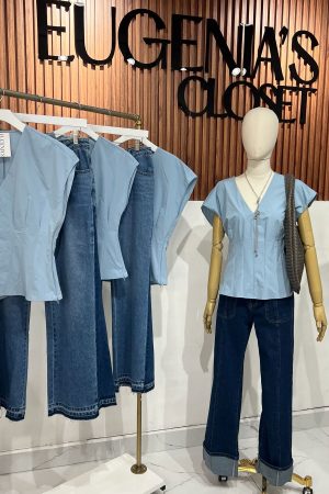 BLUSA SICILIA BABY BLUE