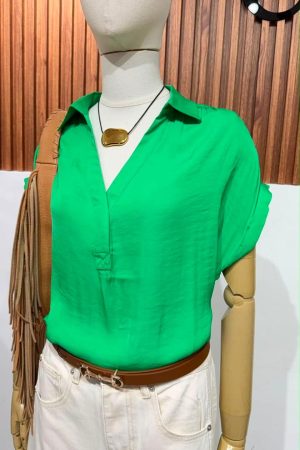 BLUSA VERDE MALAGA